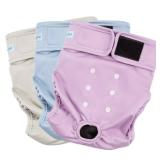 Paw Legend Washable Reusable Female Dog Period Diapers for Heat Doggie Puppy Diapers for Female Dogs (3 Pack, Large)