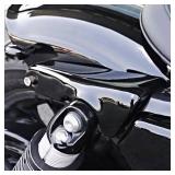 HDBUBALUS Motorcycle Rear Fender Short Mudguard Support Bracket for Harley Sportsters Iron XL 883 1200 48 72 Roadster (Gloss Black)