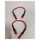JSAUX Headphone Adapter for iPhone Lightning to 3.5mm Adapter [Apple MFi Certified] Compatible with iPhone 14 Pro Max/14 Plus/13 12 11 Pro Max/SE/XS-Red 2pk