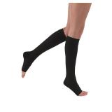 JOBST Relief Knee High Graduated Compression Socks 20-30mmHg - Comfortable Unisex Design - Open Toe, Black, X-Large Full Calf