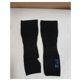 JOBST Relief Knee High Graduated Compression Socks 20-30mmHg - Comfortable Unisex Design - Open Toe, Black, X-Large Full Calf