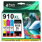 910XL Ink Cartridges for HP Printers Replacement for HP 910 Ink HP 910XL Ink Cartridges Combo Pack for HP 910 Work with OfficeJet Pro 8015e 8025e 8020e 8015 8020 8028e 8035e 8010e Printer(4 Pack)