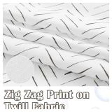 jinchan Extra Long Dark Brown and White Shower Curtain Herringbone Modern Fabric Shower Curtain Zig Zag Inky Chevron Farmhouse Shower Curtains for Bathroom Waterproof Hooks Included 70x78 inch