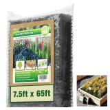 De-Bird Bird Netting for Garden - 7.5 ft x 65 ft, Green Plastic - Garden Mesh Netting - Animal Fence & Plant Protection