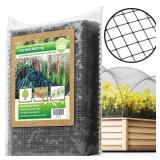 De-Bird Bird Netting for Garden - 7.5 ft x 65 ft, Green Plastic - Garden Mesh Netting - Animal Fence & Plant Protection