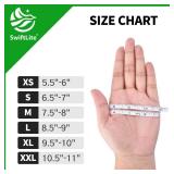 SWIFTLITE Disposable Vinyl Gloves, Food Safe, Latex-Free Powder-Free Clear Plastic Gloves for Cooking, House Clean, Food Prep (100, Large)