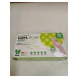 SWIFTLITE Disposable Vinyl Gloves, Food Safe, Latex-Free Powder-Free Clear Plastic Gloves for Cooking, House Clean, Food Prep (100, Large)