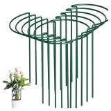 SORANGEUN 10 Pack Peony Cages and Supports, 10" (W) x 16"(H) Plant Support, Heavy-Duty Metal Plant Support Stakes, Plant Stakes for Outdoor & Indoor Plants, Perfect for Flowers and Vegetable