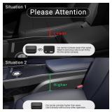 Wanfuder Car Seat Gap Filler with Pockets 2 Pack Leather Car Seat Organizer and Storage Automotive Accessories - Front Seats Car Adjustable Gap Filler for Phones, Glasses, Keys, Cards1