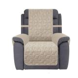 Ameritex Waterproof Nonslip Recliner Cover Christmas Decor Stay in Place, Dog Couch Recliner Cover Furniture Protector for Pets and Kids (Beige, 23