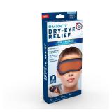 Miracle Eye Mask for Dry Eye Relief, Massaging Heated Eye Mask, Cordless & Rechargeable Warm Compress for Eyes, Gel Cold Pack Included, Soft & Comfortable, Helps Support Eye Strain