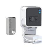 256GB Blink USB Flash Drive & Wall Mount for Blink Sync Module 2 with Short Cable - Save Space - No Messy Wires - Easy Move Mount Bracket Holder for Blink Outdoor Indoor Security Camera (1 Pack)