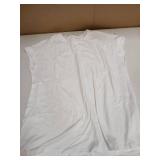 Alaroo White Shirt Womens Tee Shirts Summer Casual Polyester Plain Travel Outfits XL