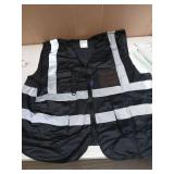 A-SAFETY 4XL 5XL Black Safety Vest