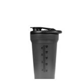 Hydrojug 20 oz Noiseless Shaker Bottle 100% Leakproof Shaker Cup for Protein Mixes, Pre-Workout & Supplement Shakes Durable, Easy Clean Design, Black