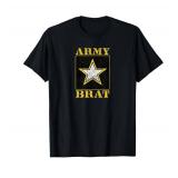 Military Themed Playful Patriotic United States Army Brat T-Shirt Women