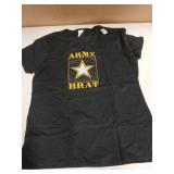 Military Themed Playful Patriotic United States Army Brat T-Shirt Women