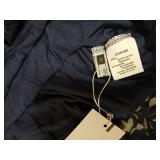 DOROSE Womens Shirts for Leggings Long Sleeve Lace Crochet Top Blouses Dark Blue M