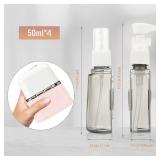 Bpluma Travel Bottles, Leak Proof Containers For Toiletries TSA Approved Airplane Accessories Kits For Liquid 3 Bottles