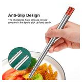 Metal Chop Sticks with Plastic Storage Box