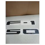 Tailgate Insert Letters -3D Raised Tailgate (Matte Black) (F-150)