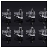 Tbestmax 5 mm Clear Shelf Support Pegs Cabinet Clips Holder Plastic Bookcase Self-Locking Pins for Kitchen Furniture Book Shelves 95 pcs