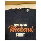 This Is My Weekend Shirt XL Tshirt Navy