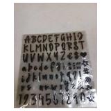 Waynoda Glitter Letter stickers 10 Sheets 810 Pieces Self-Adhesive Alphabet Number Stickers, Graduation Cap Letter Stickers for Sign, Mailbox, Notebook, Classroom Decor, Business, Address Number (Blac