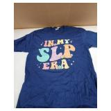 In My SLP Era Back To School Speech Language Pathologist T-Shirt Blue Medium