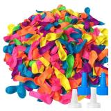 Hibery 2000 Pack Water Balloons with Refill Kits, Latex Water Bomb Balloons Fight Games - Summer Fun for Adults