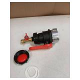 UMETASS IBC Tote Valve, 2.95" Coarse Thread IBC Tote Adapter, DN50 Heavy Duty Tote Tank Drain Ball Valve Connector Replacement (ball valves+ fitting, DN50)