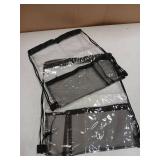 Mozeat Lens 2 Pack Clear Drawstring Bags Waterproof PVC Drawstring Backpack Stadium Approved Transparent Drawstring Bags for Stadium Events Concert Sport Travel