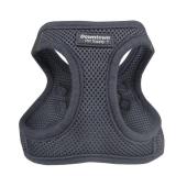 Downtown Pet Supply Step in Dog Harness No Pull, XX-Large, Charcoal - Adjustable Harness with Padded Mesh Fabric and Reflective Trim - Buckle Strap Harness for Dogs