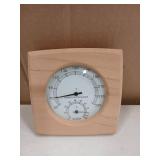 Homaisson 2 in 1 Wooden Sauna Hygrothermograph, Sauna Thermometer and Hygrometer, Indoor Humidity Temperature Measurement Sauna Room Equipment and Accessories