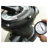 Aquatix Pro Pool Filter Pressure Gauge - Premium Spa/Pool/Aquarium Water Pressure Gauge, 2" Dial, 0-60 Psi, Bottom Mount 1/4", Compatible with Most Brands Such as Hayward, Pentair & Jandy