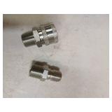 Quick Connect Kit,1/2inch Male Thread Fittings,5000 PSI Quick connect Socket,Male Pipe Thread, Pressure Washer Adapter Set, 2 Pieces