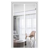 MAGZO Magnetic Screen Door White, Fits 36