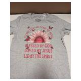 Blessed By God For 70 Years Pink Sunflower Birthday T-Shirt
