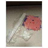 UOUYOO American Flag Patriotic Pinwheels 10 Pack pinwheels for Yard and Garden Red White and Blue Decorations Outdoor Decor Windmills for 4th of July Decorations