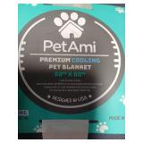 PetAmi Premium Cooling Dog Blanket | Lightweight Fluffy Pet Throw Blanket Bed Cover for Dogs, Cat, Puppies | Pet Blanket Furniture Protector Couch Sofa | Reversible Fuzzy Cozy | 60x80, Grey