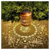 Dragonfly Solar Lanterns Outdoor Waterproof Dragonfly Birthday Gifts for for Women Mom Grandma, Hanging Solar Lights Garden Decoration Outside for Yard, Patio,Pathway Landscape