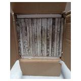 PETAFLOP Wooden Bulk 5x7 Picture Frame Set of 18, White Distressed Photo Frames Fits 5 by 7 for Wall or Tabletop Display