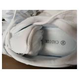 CADIDL Cheer Shoes Women White Cheerleading Shoes Girls Varsity Cheer Shoes for Youth Athletic Dance Shoes Flats Size 5