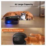 WOPET Dog Water Fountain for Large Dogs, 6L/205oz/1.7Gal Automatic Dog and Cat Water Fountain,Dog Water Dispenser with Filter,Ultra-Quiet Pump,Great for Large Dogs Cats and Multi-Pet Home