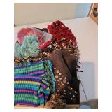 Assorted fancy scarves