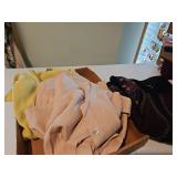 Ladies size small sweaters, one linen pink pants set