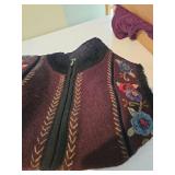 Ladies size small sweaters, one linen pink pants set