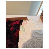Ladies size medium Jean jacket, velvet shirt, chenille top