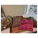 Four, ladies size large, bulky sweaters