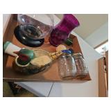 Pheasant planter, jars, vase, snow globe kit I don